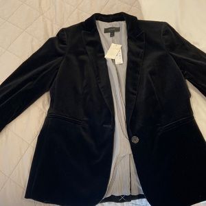 Never worn Jcrew black velvet blazer